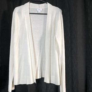 White Long Sleeve Cardigan